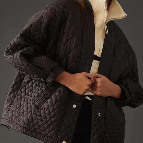 Anthropologie Diamond Quilted Jacket - Picture 2 of 9